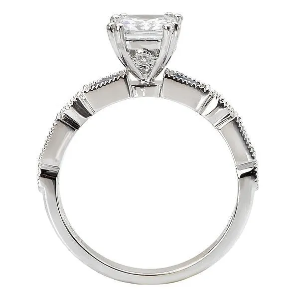 14KT 0.50 CTW SAPPHIRE & 1.12 CTW DIAMOND ACCENT VINTAGE RING