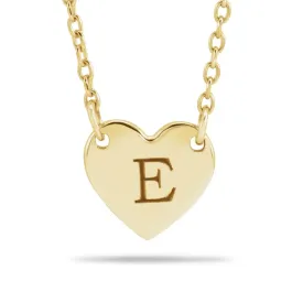 14kt Engravable Heart Necklace