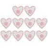 20pcs 5cm Wood Christmas Hanging Ornaments Pendant DIY Xmas Tree Decor (H)