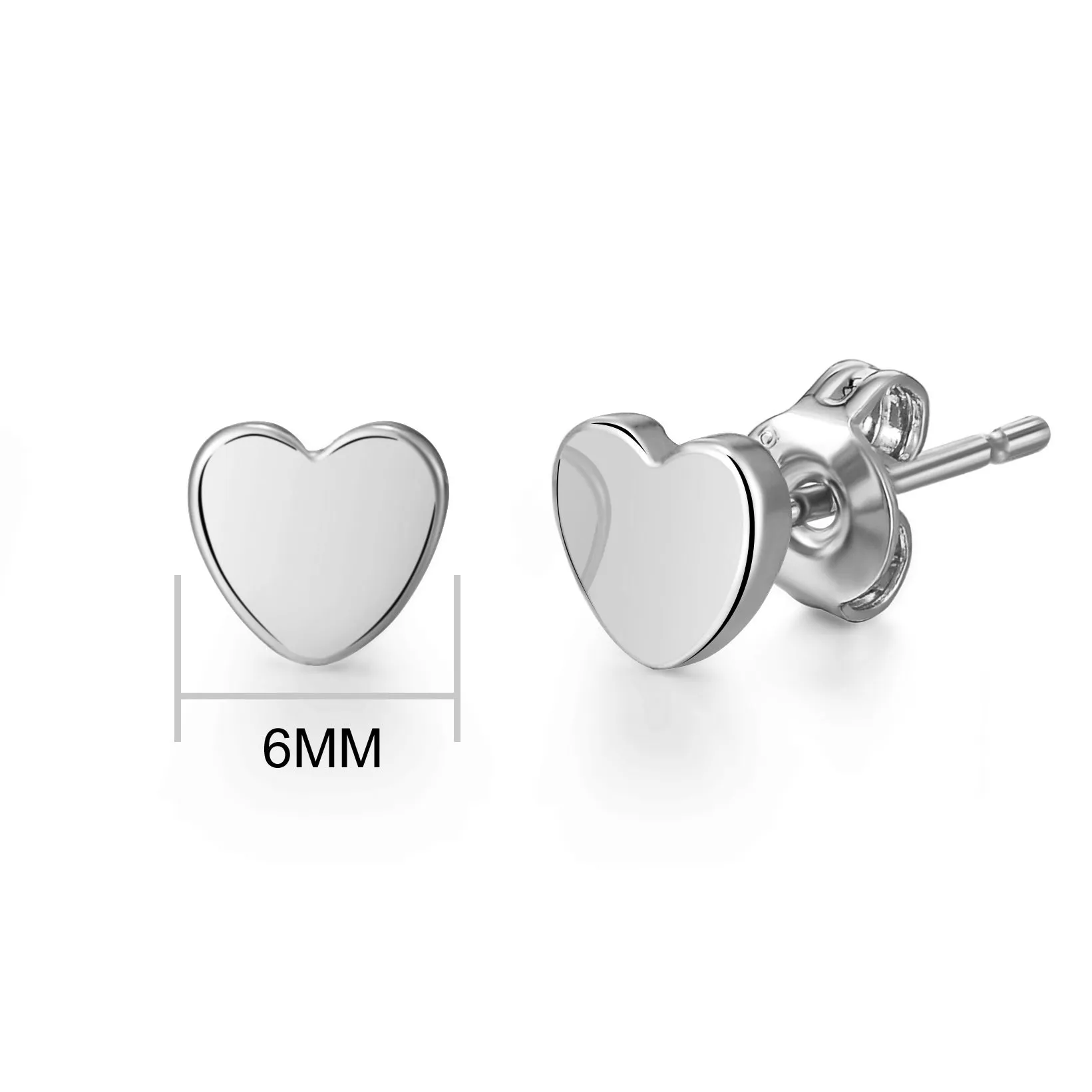 5 Pairs of Silver Plated Earrings