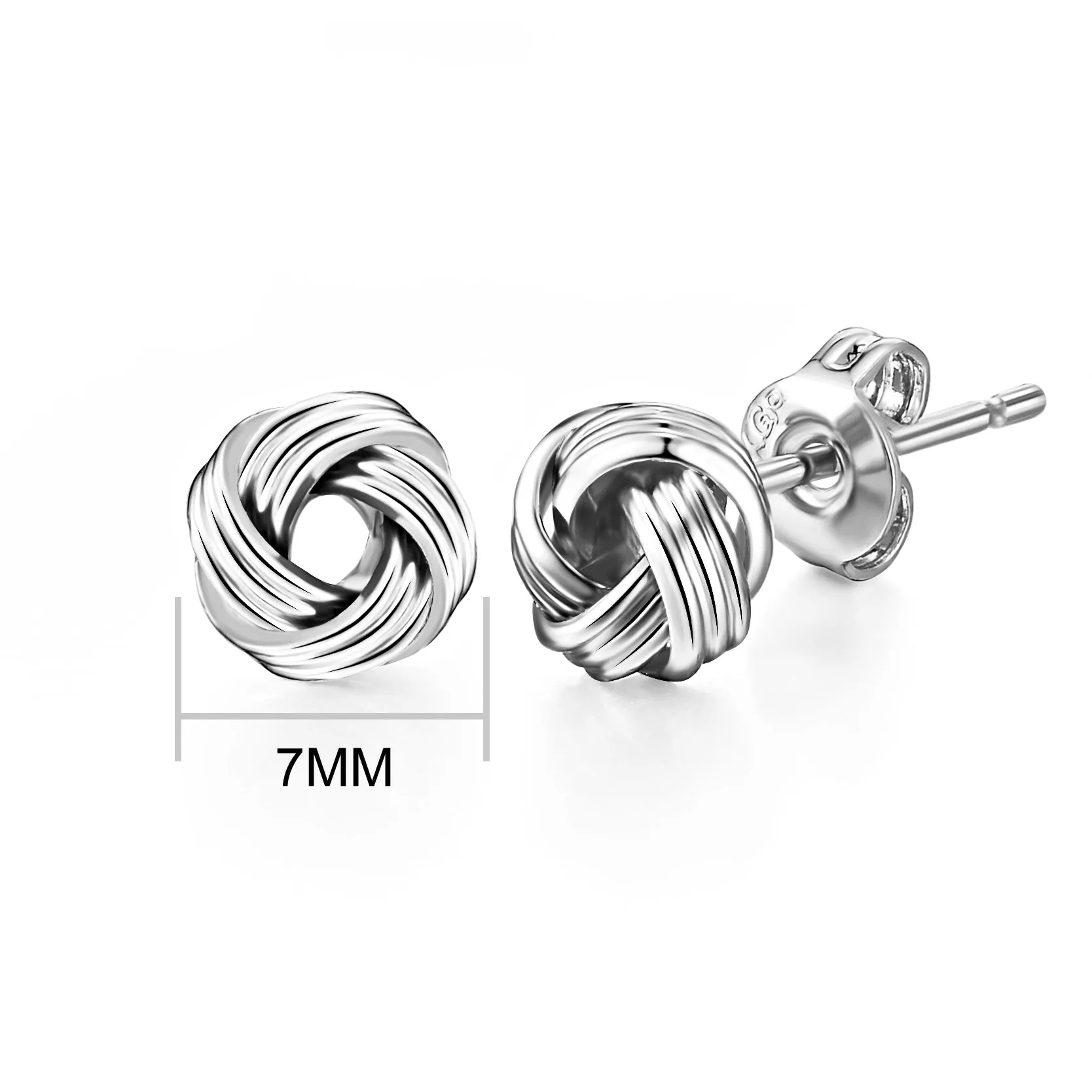 5 Pairs of Silver Plated Earrings