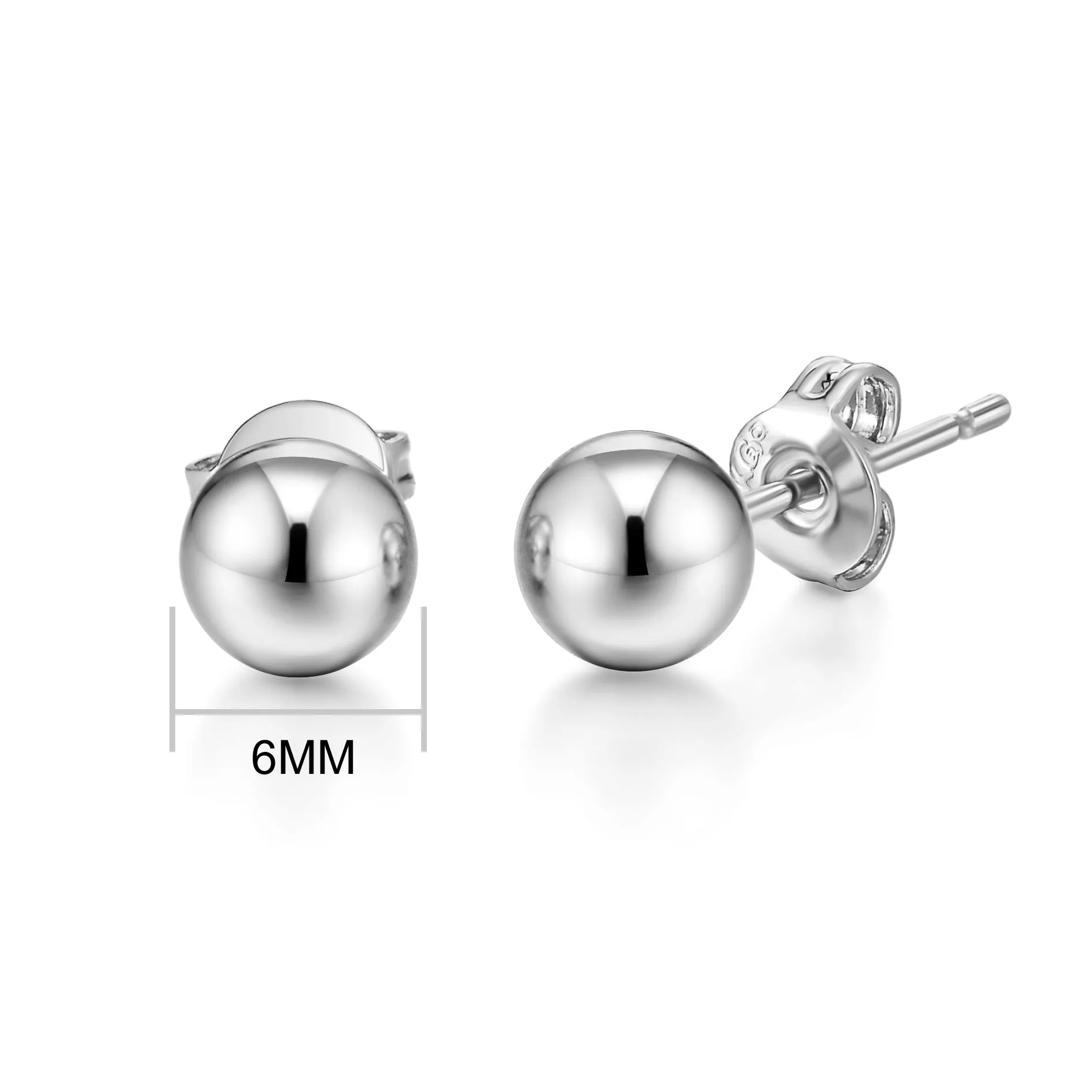 5 Pairs of Silver Plated Earrings