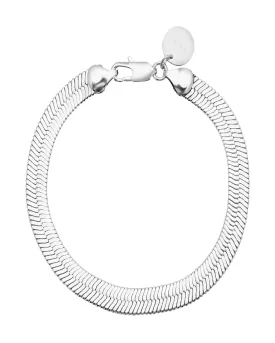 7mm Viper Chain Anklet 7" Silver | Silver