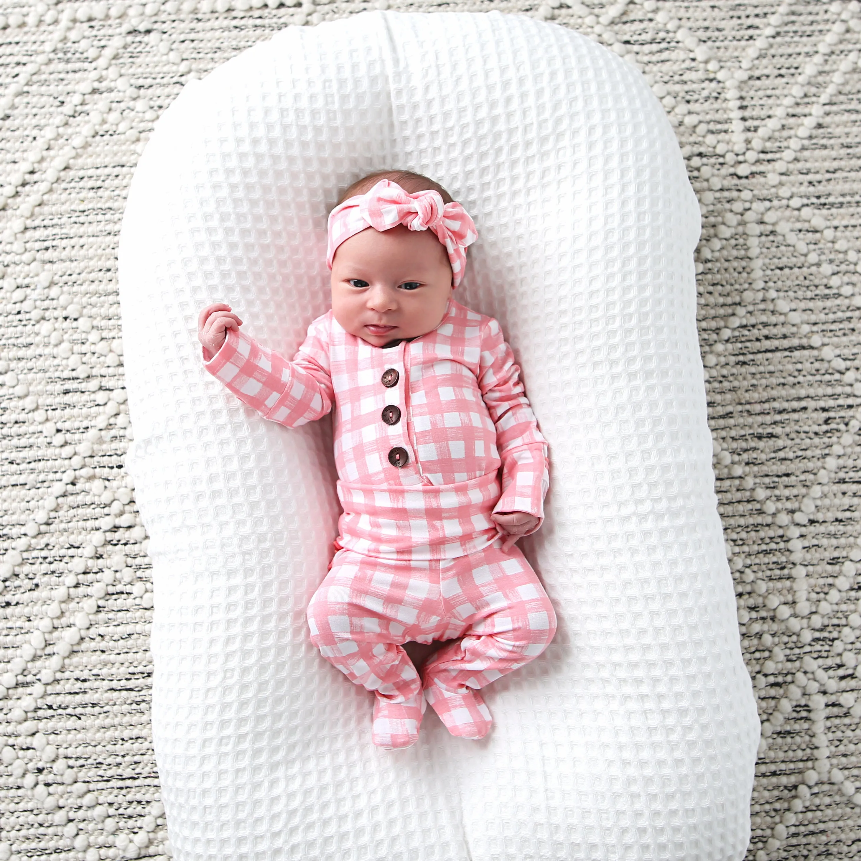 Addison Pink Topknot Headband