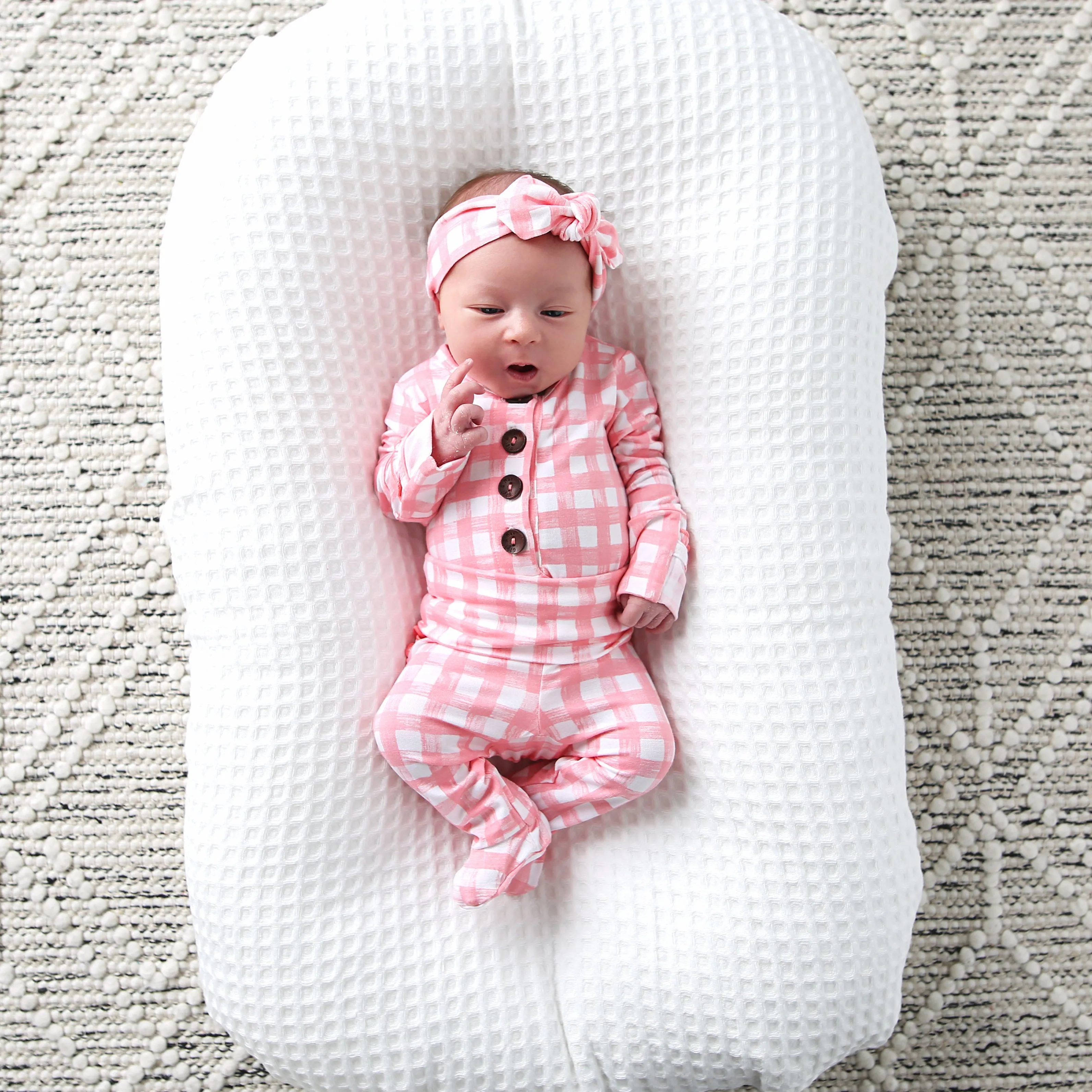 Addison Pink Topknot Headband