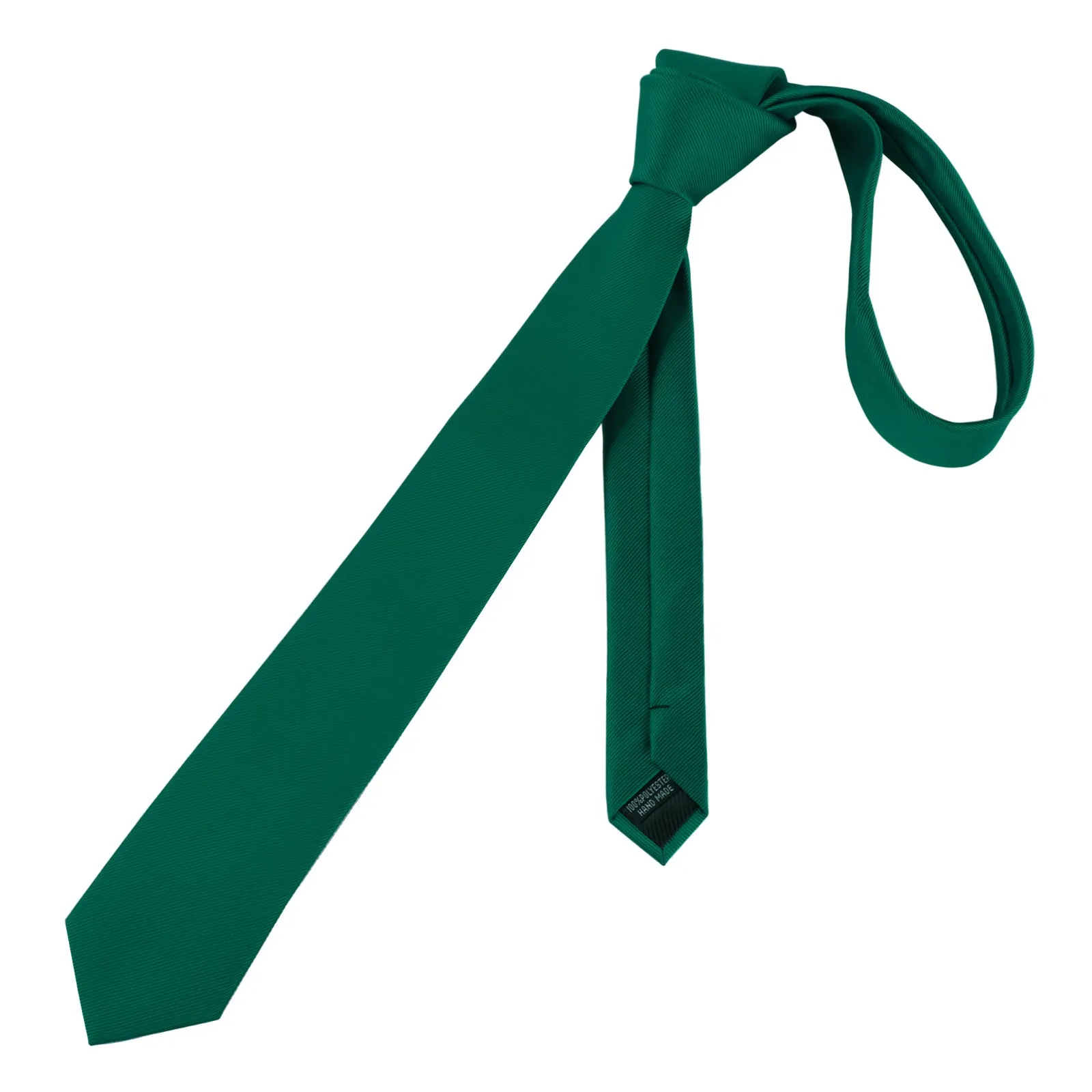 Alizeal Men's Solid Color Skinny Neckties-071