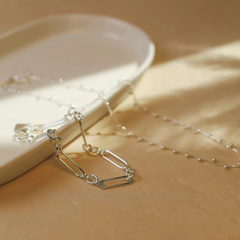 ALTERNATING LINK ANKLET