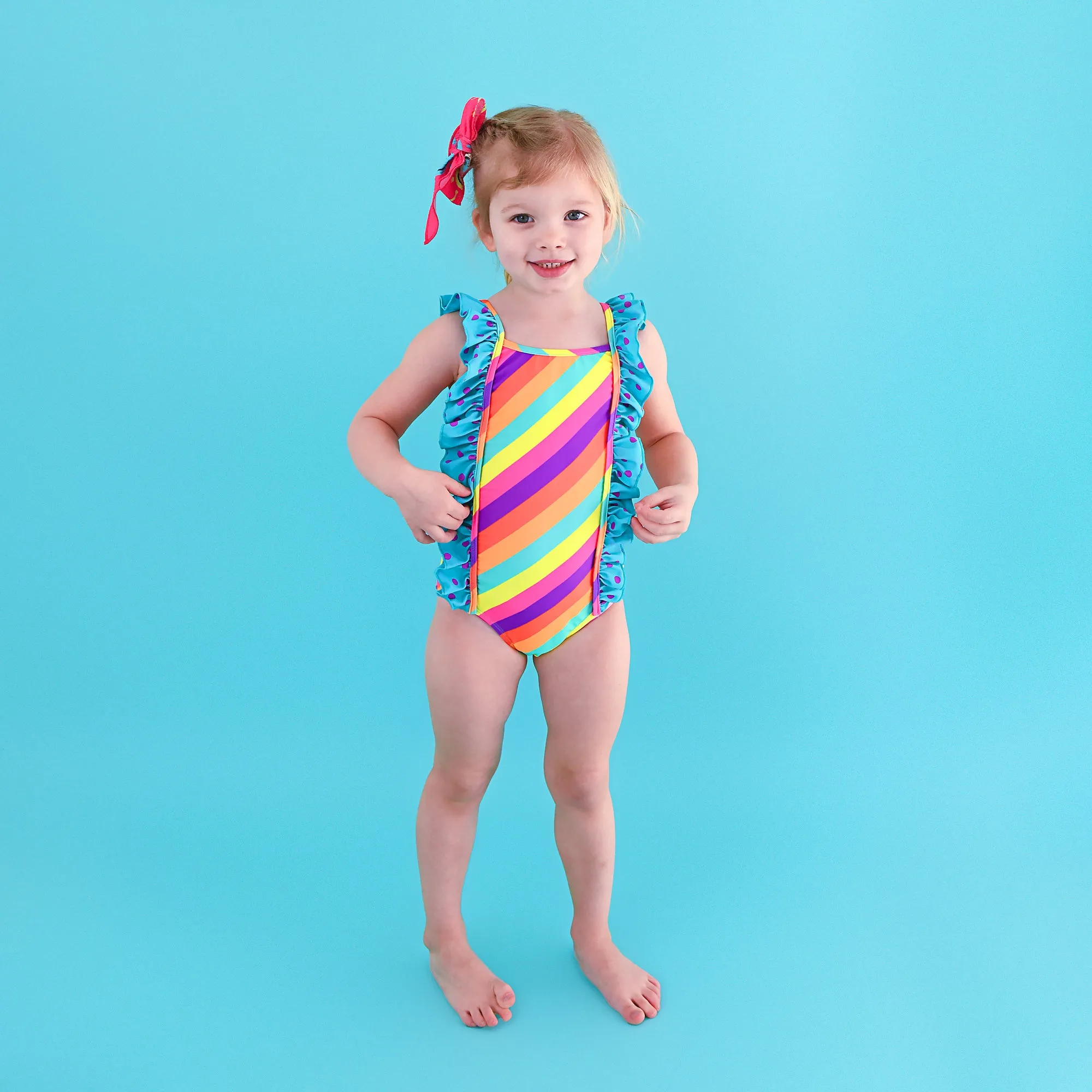 Amanda Stripe CLIP BOW