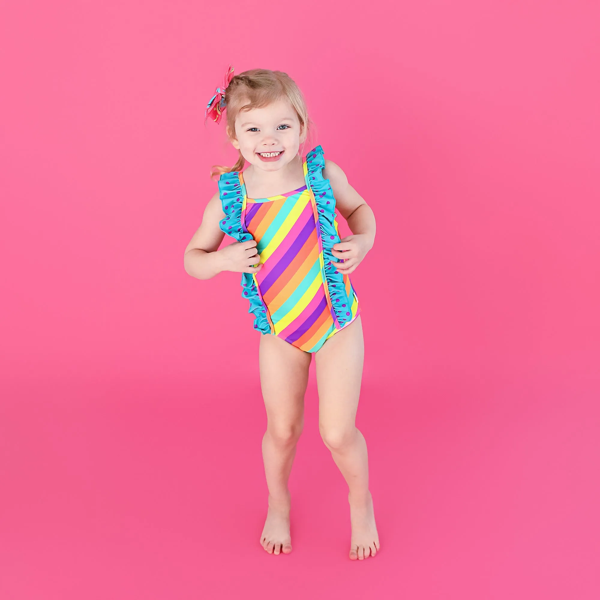 Amanda Stripe CLIP BOW
