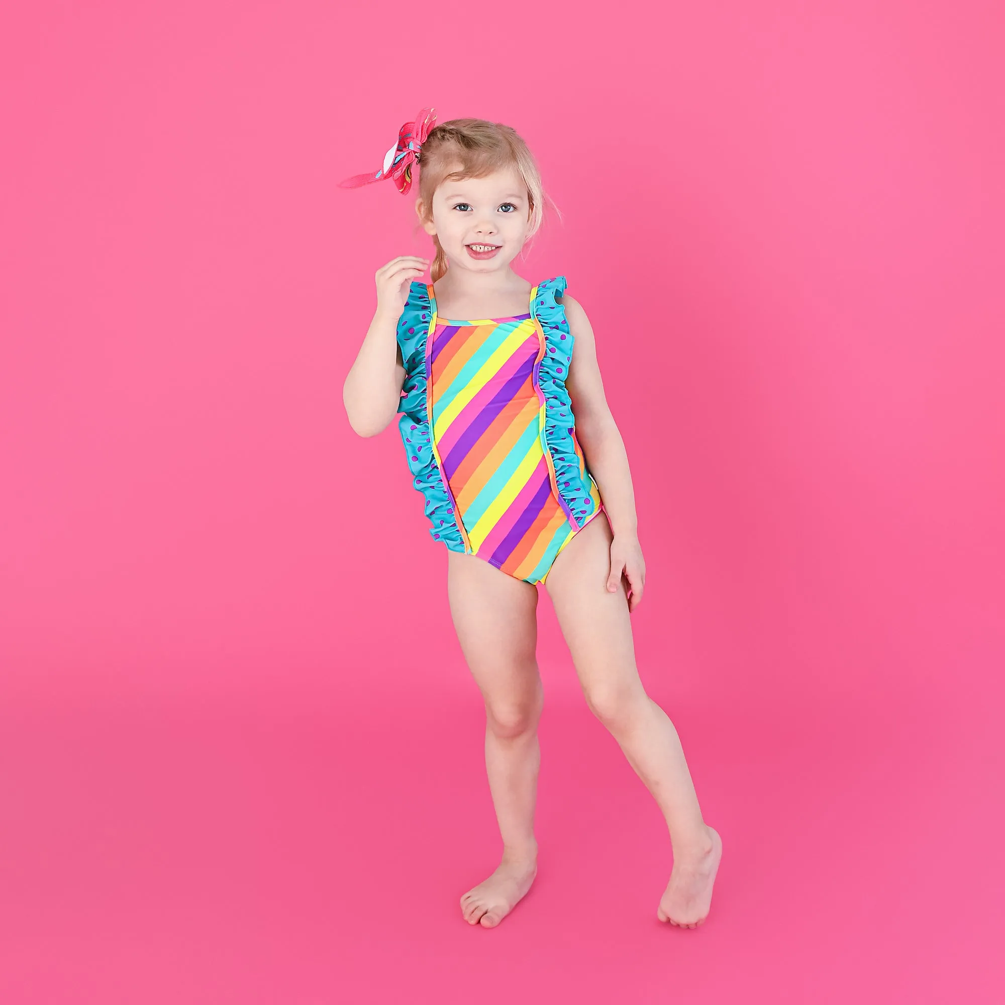 Amanda Stripe CLIP BOW