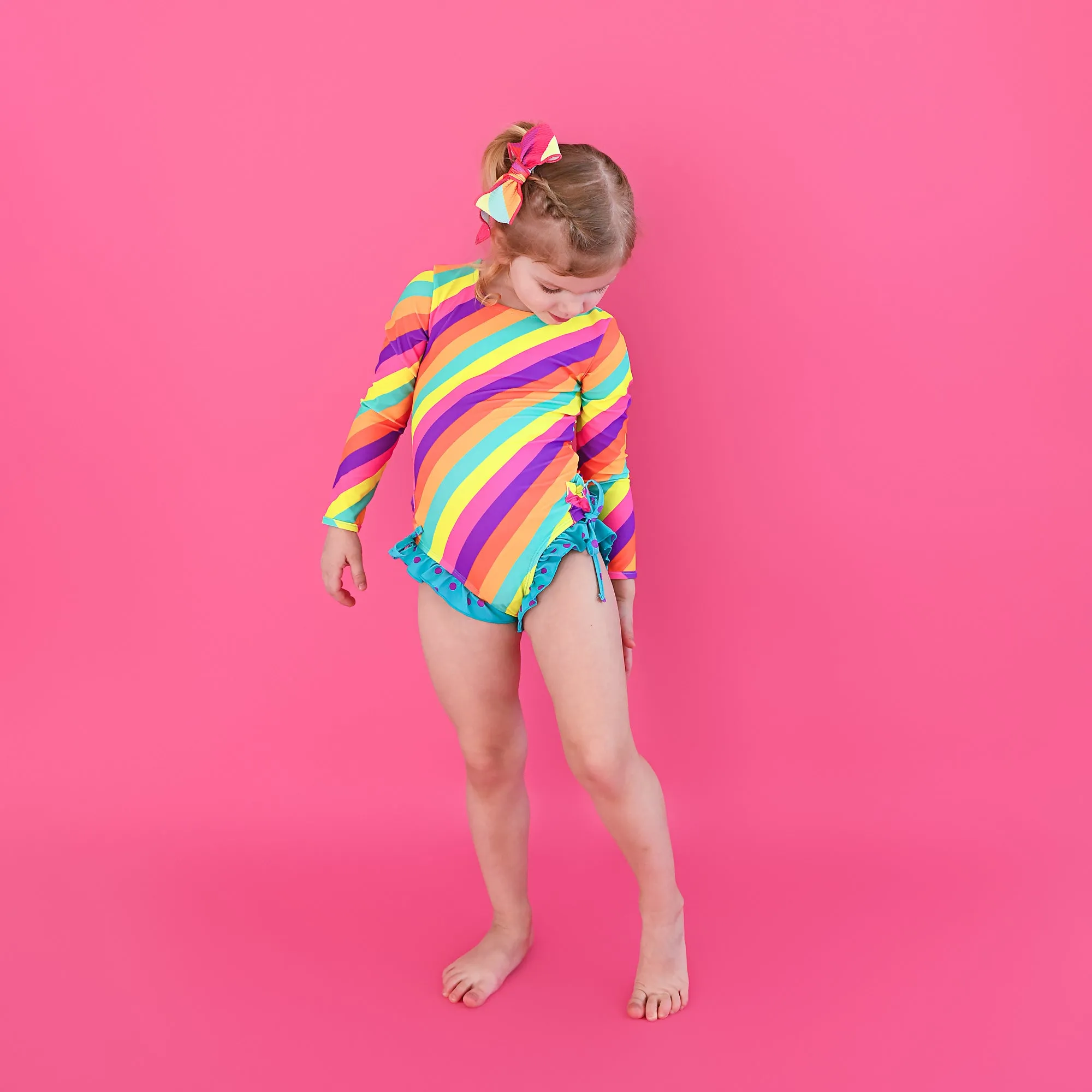 Amanda Stripe CLIP BOW