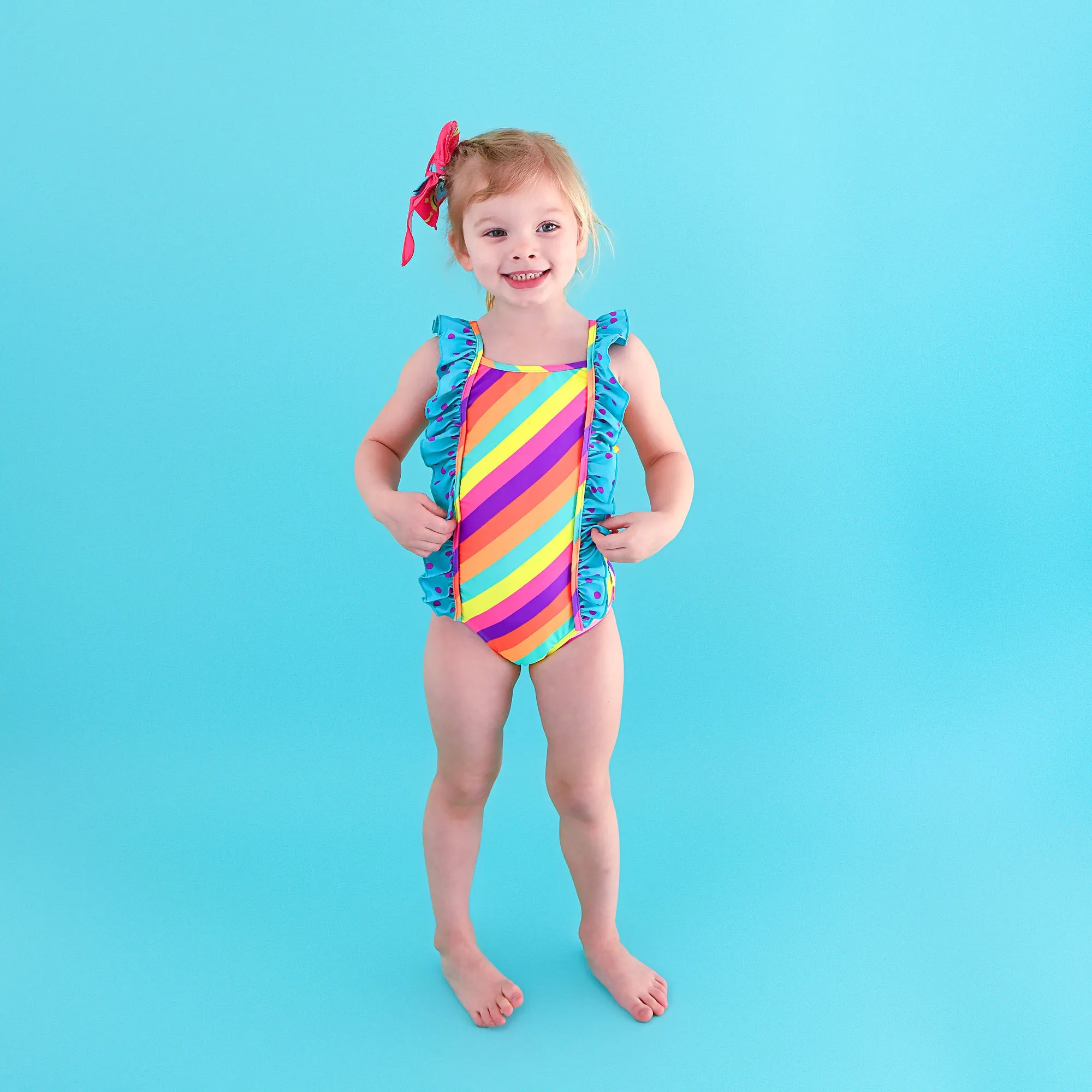 Amanda Stripe CLIP BOW