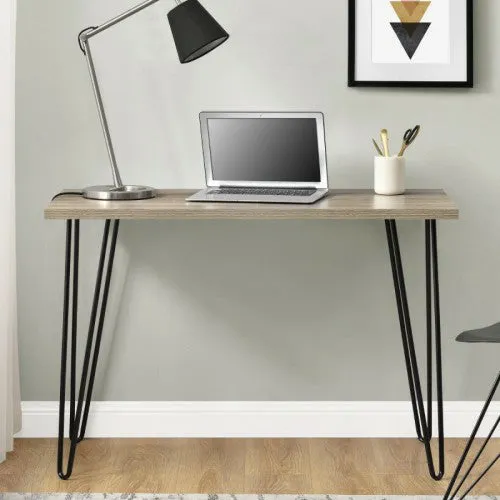 Ameriwood HomeOffice Office Owen Wooden Retro Desk - Rustic Oak | 9327333COMUK