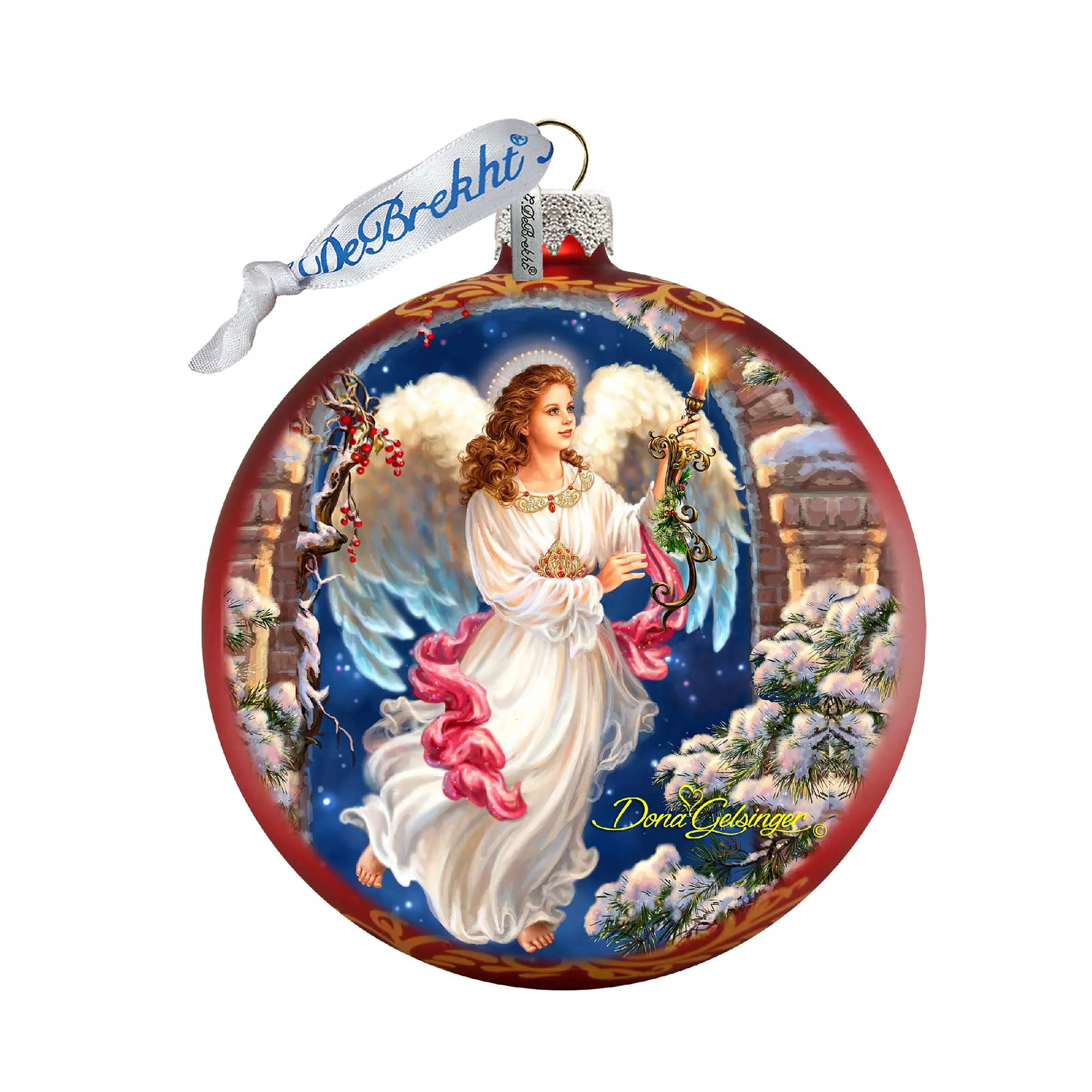 Angel in The Arch Glass Ornament Limited Edition by D. Gelsinger - Christmas Décor - 73892-1322