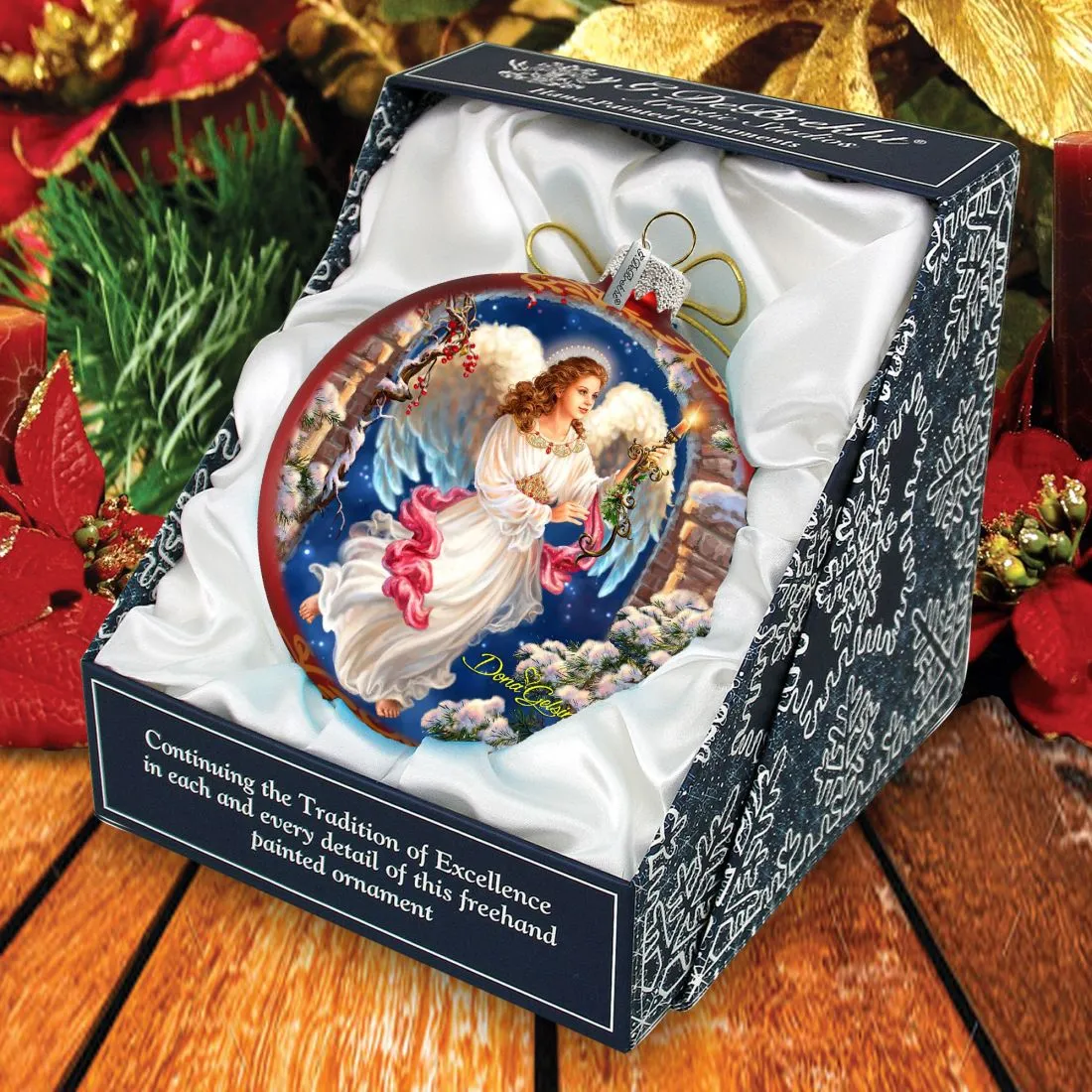 Angel in The Arch Glass Ornament Limited Edition by D. Gelsinger - Christmas Décor - 73892-1322
