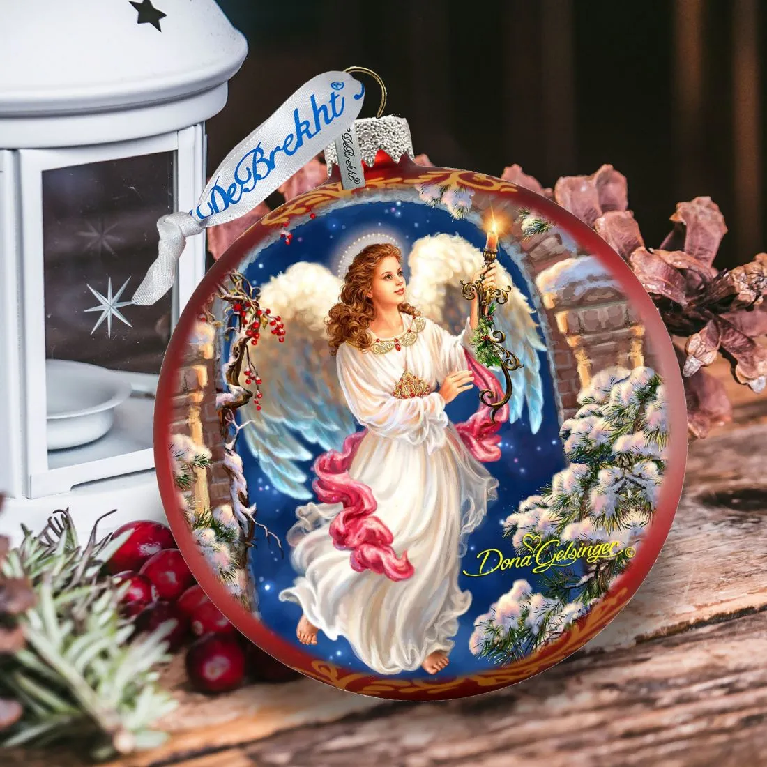 Angel in The Arch Glass Ornament Limited Edition by D. Gelsinger - Christmas Décor - 73892-1322