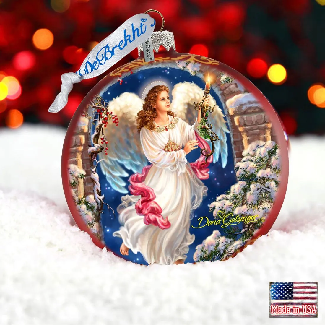 Angel in The Arch Glass Ornament Limited Edition by D. Gelsinger - Christmas Décor - 73892-1322