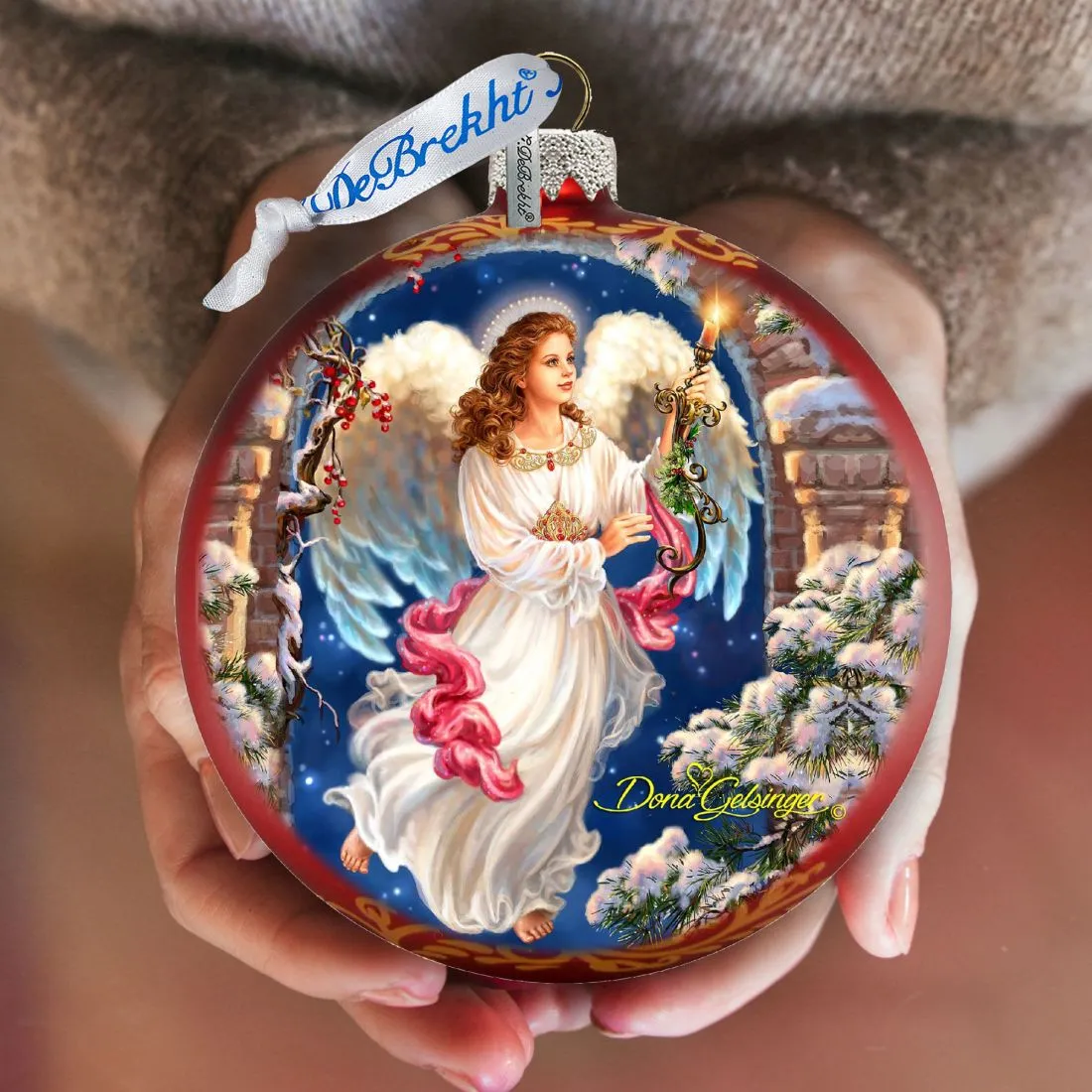 Angel in The Arch Glass Ornament Limited Edition by D. Gelsinger - Christmas Décor - 73892-1322