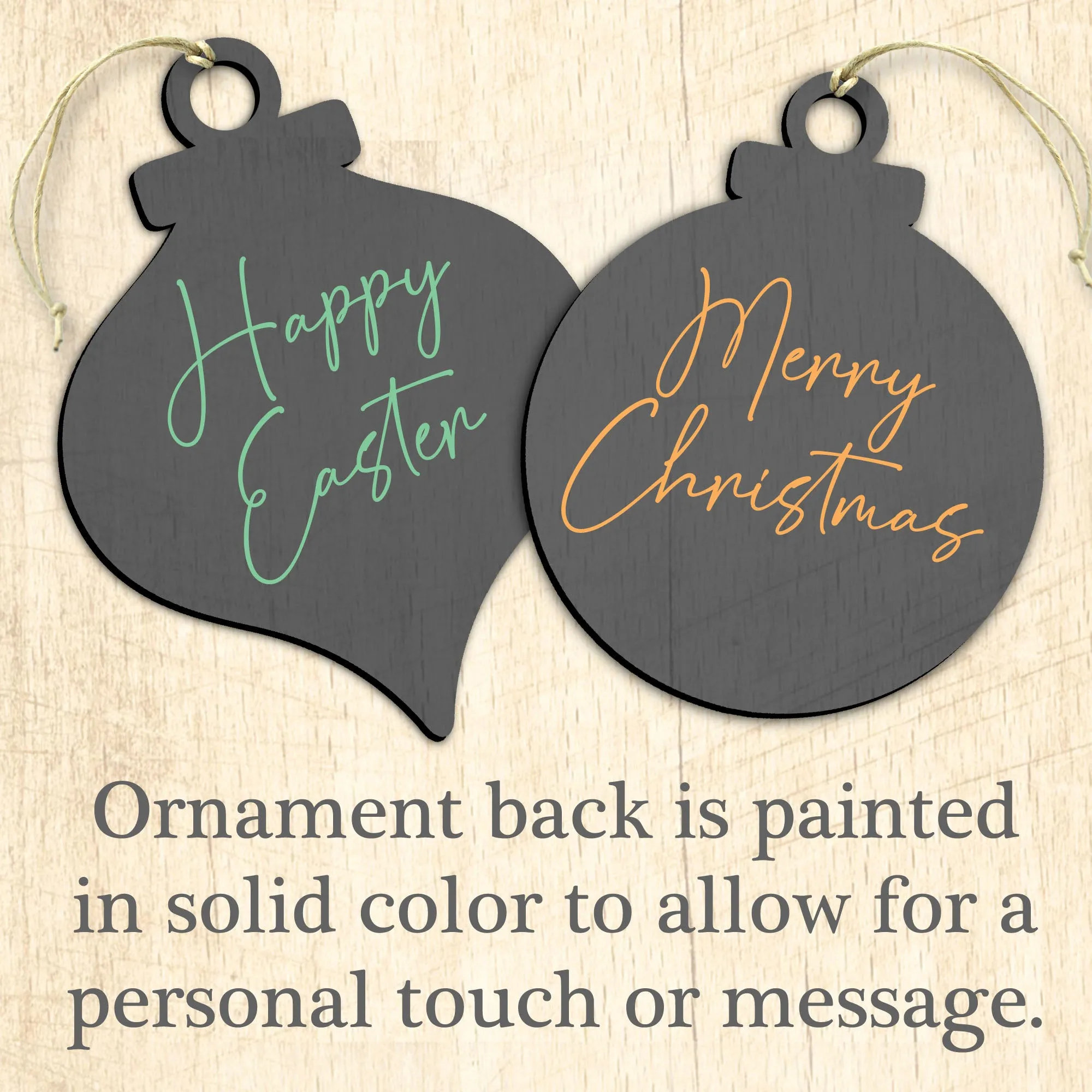 Appreciation Santa Wooden Ornaments Set of 3 by G. DeBrekht - Christmas Santa Snowman Décor - 8100013S3
