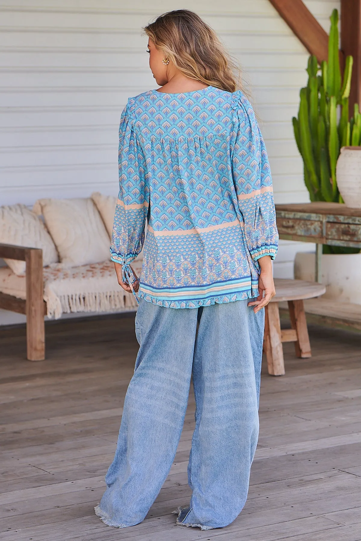 Aries Blouse - Sea Eden