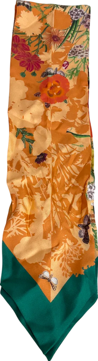 Aspinal Of London Orange Pure Silk Twilly neckerchief