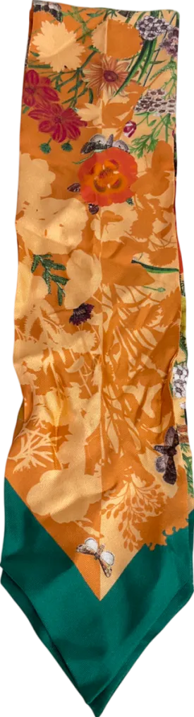 Aspinal Of London Orange Pure Silk Twilly neckerchief