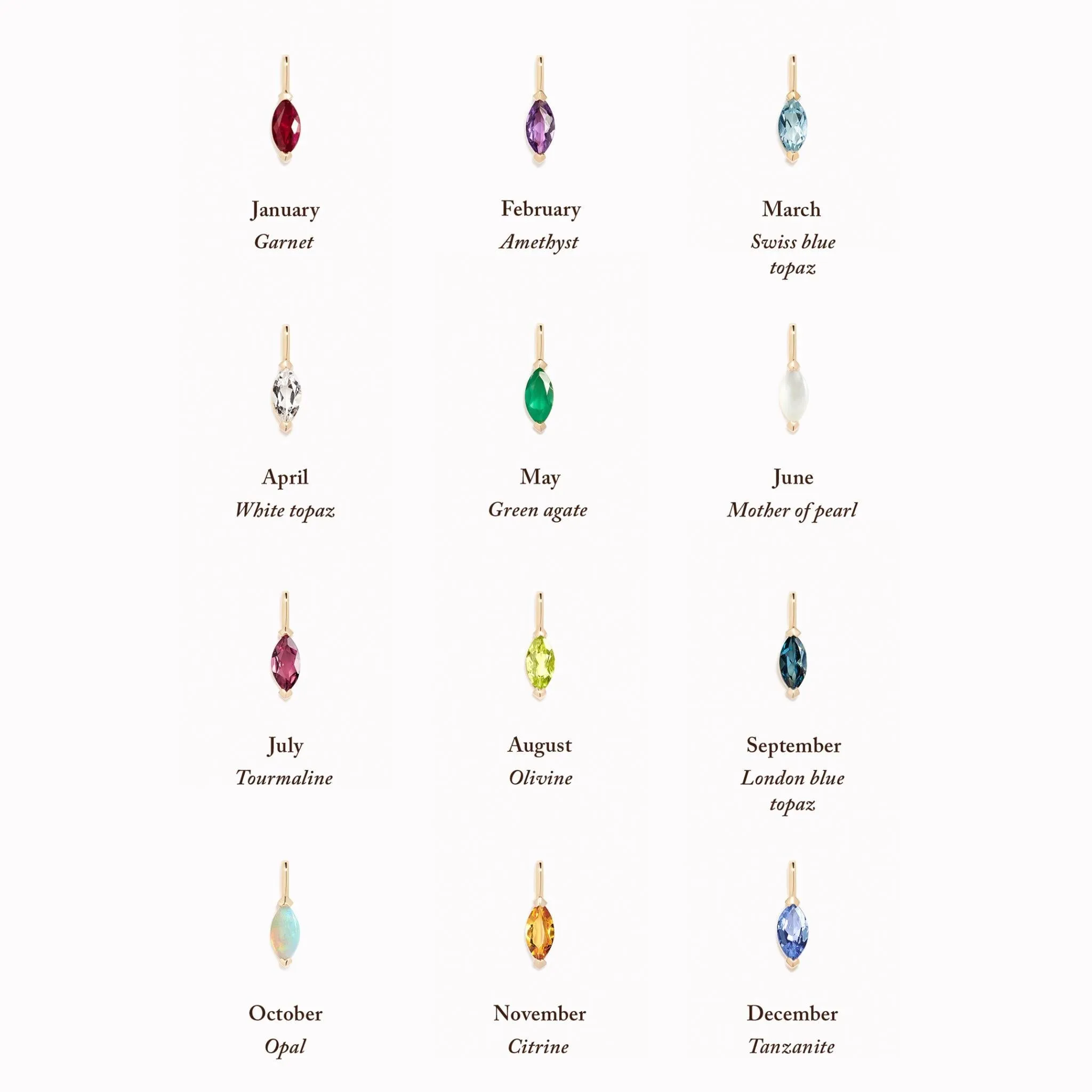 August Birthstone Pendant 14k Gold - Olivine