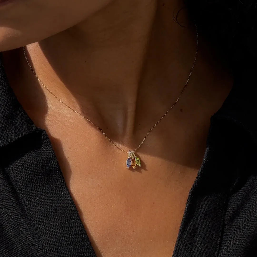 August Birthstone Pendant 14k Gold - Olivine