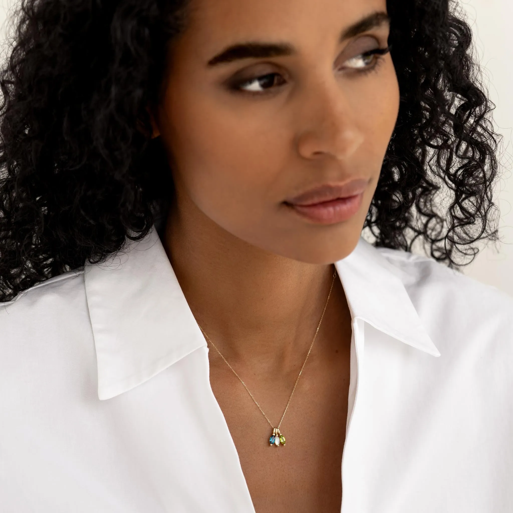 August Birthstone Pendant 14k Gold - Olivine