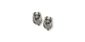 Australian Shepherd Earrings Jewelry Sterling Silver Handmade Dog Earrings AU8D-E