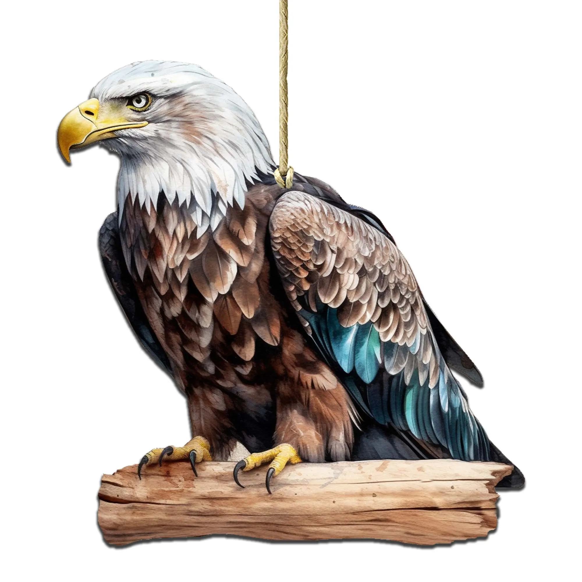 Bald Eagle Wooden Ornaments by G.Debrekht - Wildlife Holiday Décor - 8710101-2