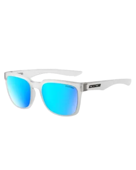 Blade Polarised Sunglasses in Crystal Clear Grey & Ice Blue