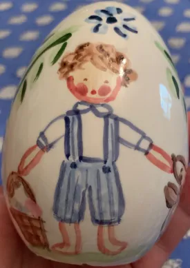 Boy Easter Duck Egg