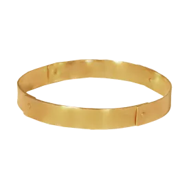 Brass Rivet Thin Cuff