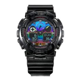 Casio G-Shock Digital Watch GA100RGB-1A Black