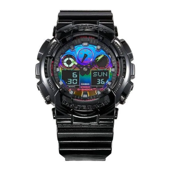 Casio G-Shock Digital Watch GA100RGB-1A Black