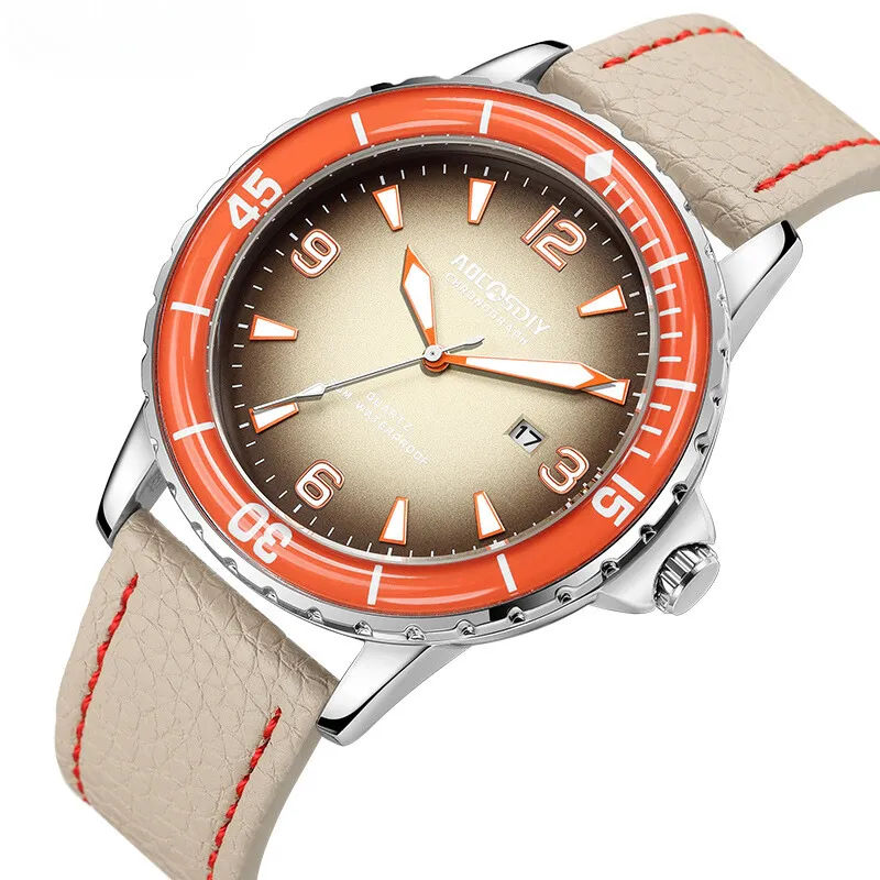 Casual Leather Strap Watch