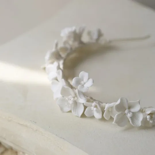 Celena Ceramic Floral Headband