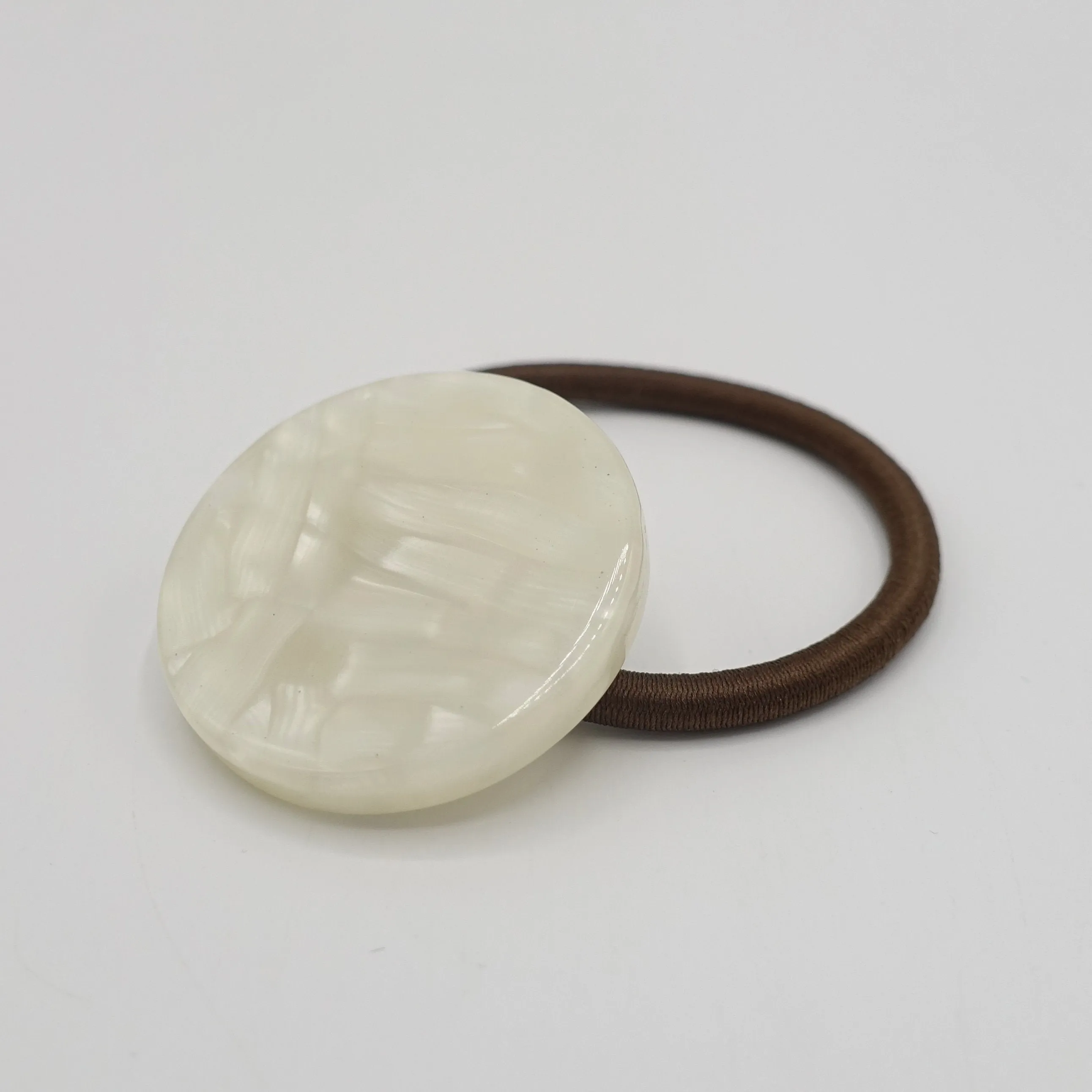 cellulose acetate circle hair elastic ponytail holder
