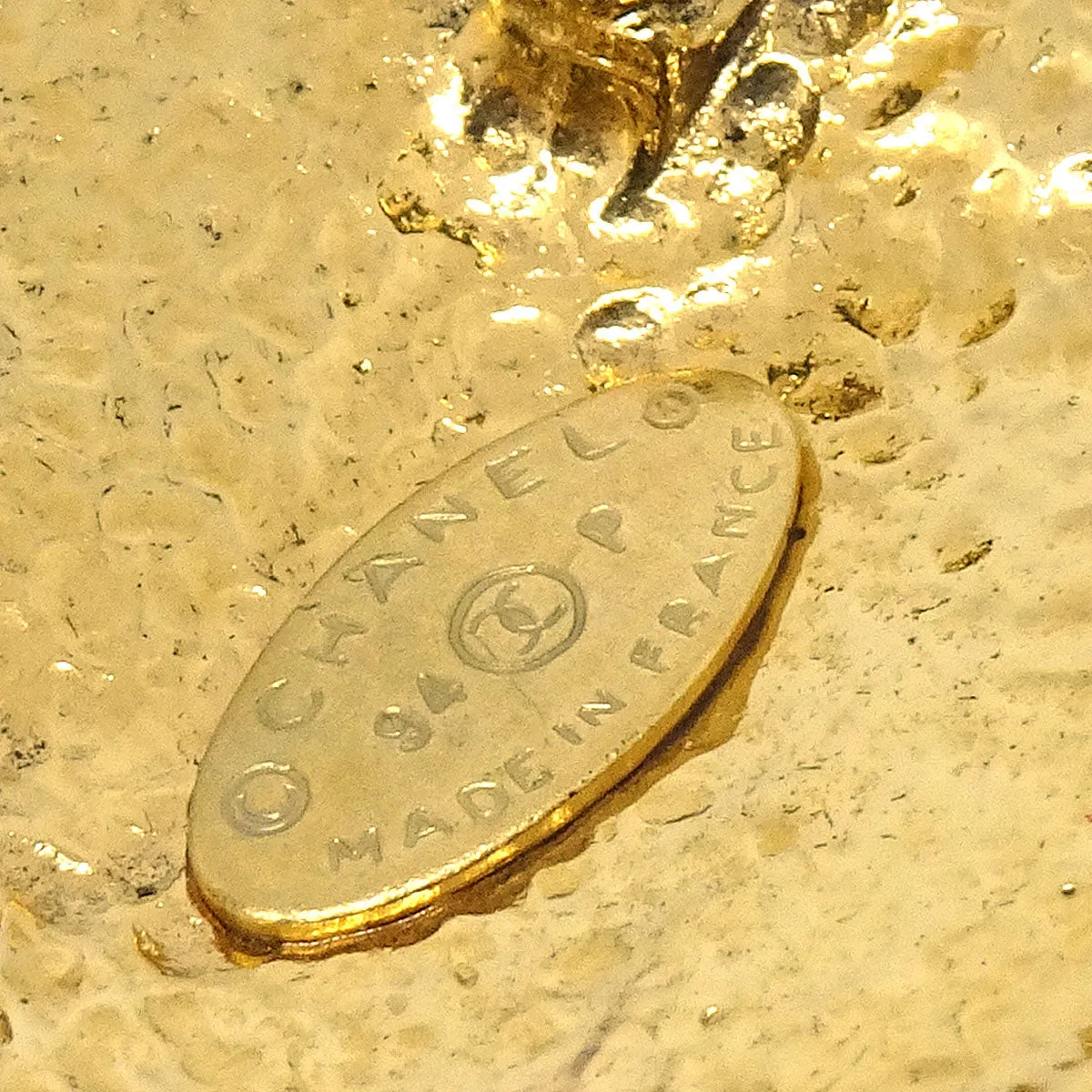 CHANEL 1994 Brooch Gold 02488