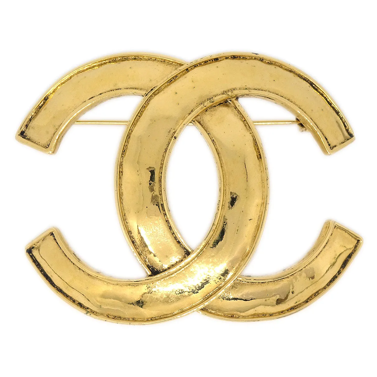 CHANEL 1994 CC Brooch Pin Gold 22528