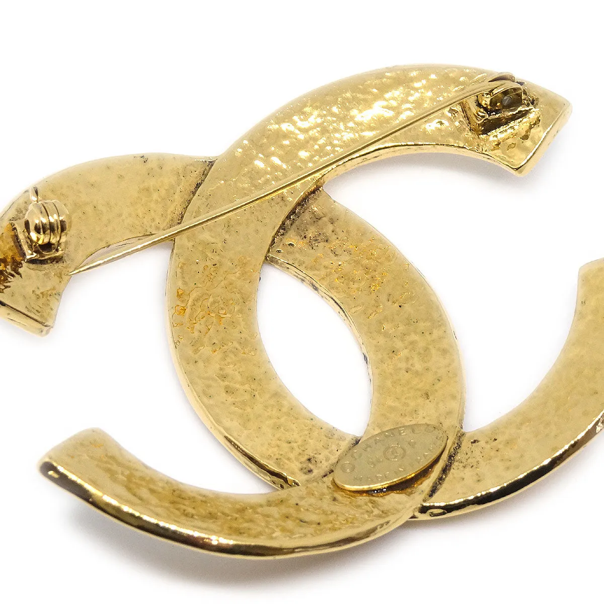 CHANEL 1994 CC Brooch Pin Gold 22528