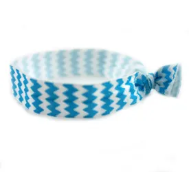 Chevron Teal Hair Tie (SKU 6024)