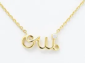 CHRISTIAN DIOR Other Lines Precious Metals/ Necklace/OUI Necklace