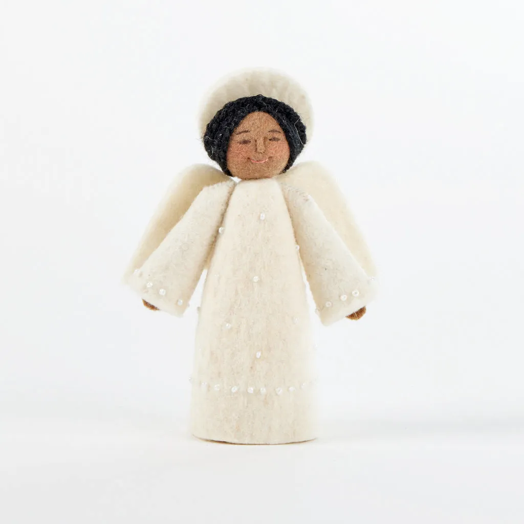 Christmas Morning Angel - Brown