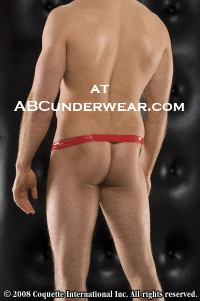 Clearance: Zakk Wet Look Backless Pouch Underwear - Limited Stock Available