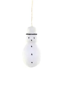 Cotton Snowman Ornament
