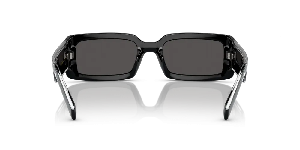 Dolce & Gabbana Rectangular Non-Polarized Sunglasses - Black/Dark Gray