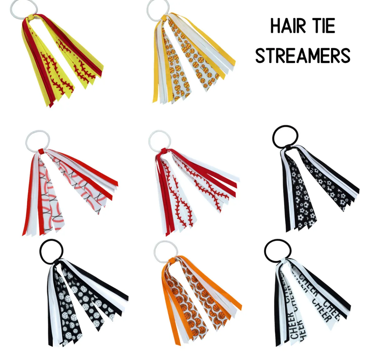 Game Day Hair Tie Streamers