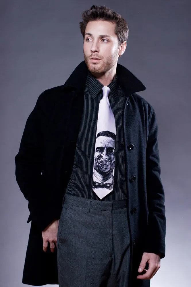 Gas Mask Silk Necktie